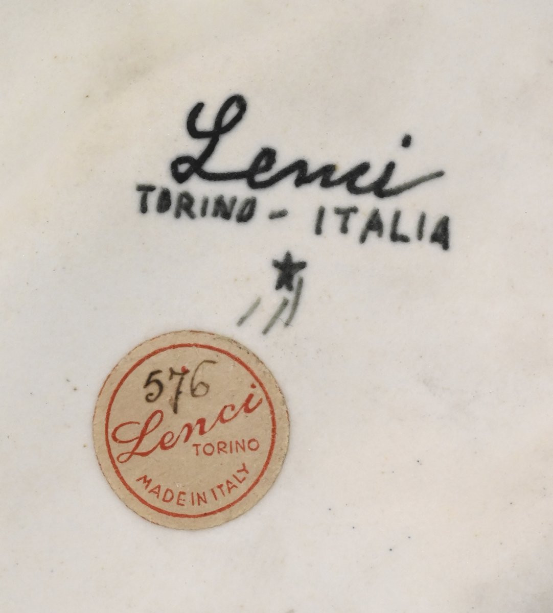 Lenci - Maternità in Ceramica Policroma - Italia Anni 30-photo-4